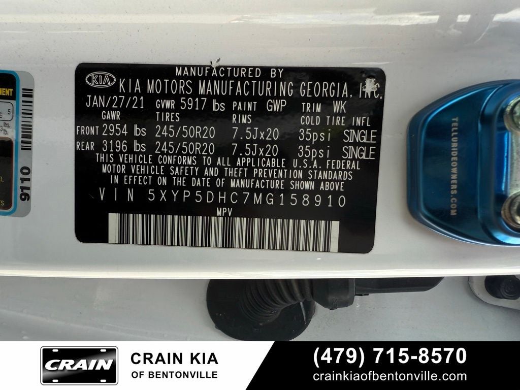 2021 Kia Telluride SX Prestige Nightfall - AWD / SUNROOF / ONE OWNER