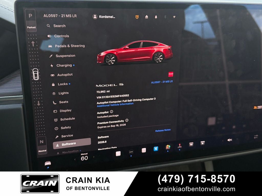 2021 Tesla Model S Long Range - AWD / CARFAX ONE OWNER