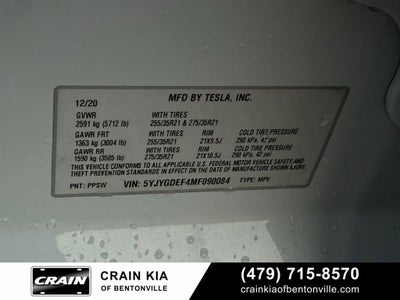 2021 Tesla Model Y Performance - AWD / CARFAX ONE OWNER