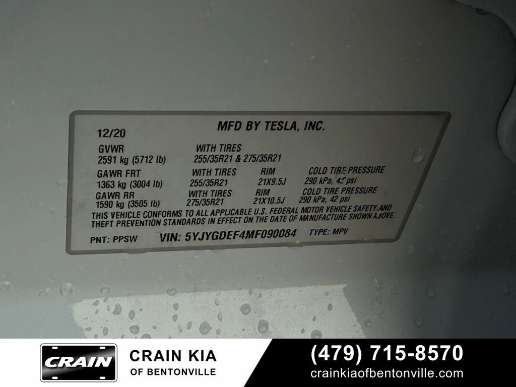 2021 Tesla Model Y Performance - AWD / CARFAX ONE OWNER