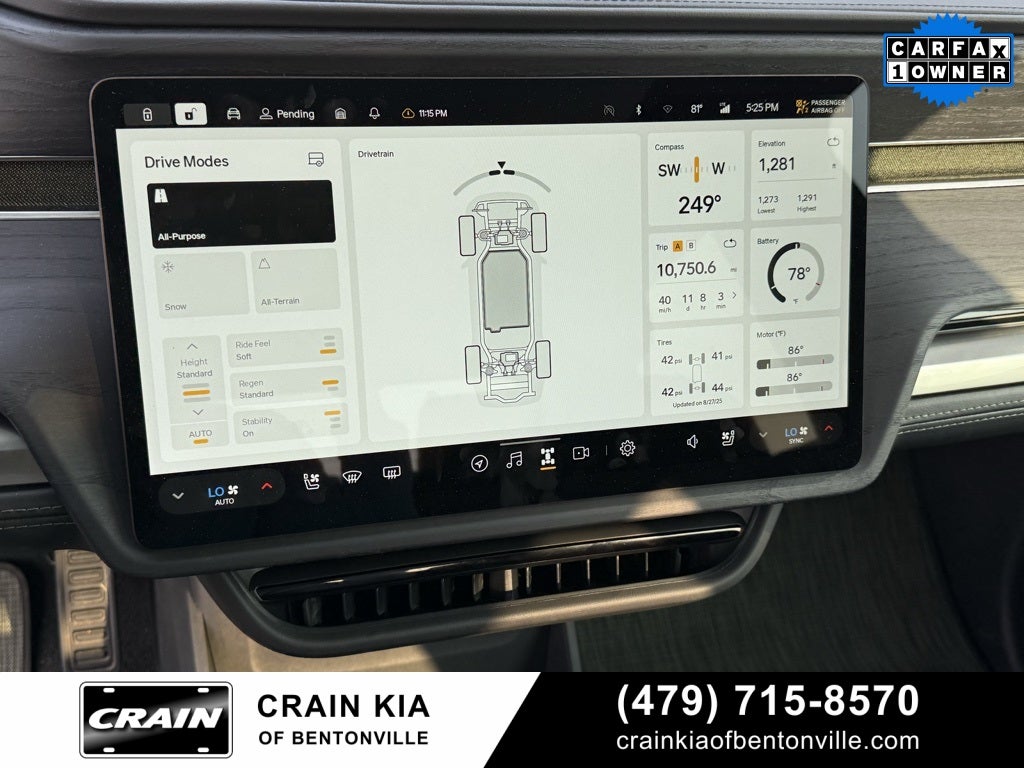 2025 Rivian R1T Adventure Dual Motor Standard Pack - AWD / CLEAN CARFAX / ONE OWNER