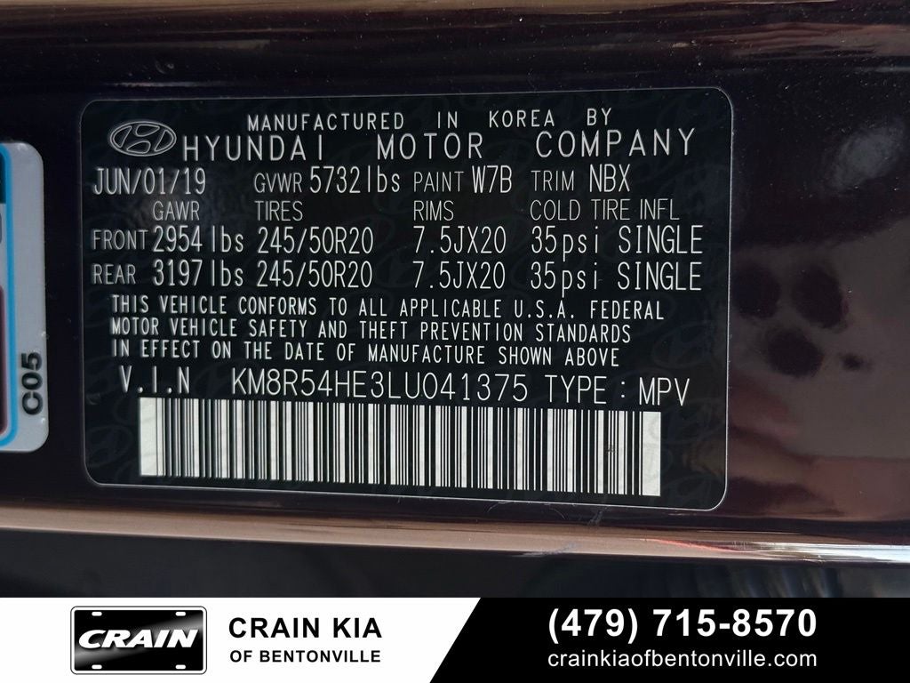 2020 Hyundai PALISADE Limited - CARFAX ONE OWNER / DUAL SUNROOF