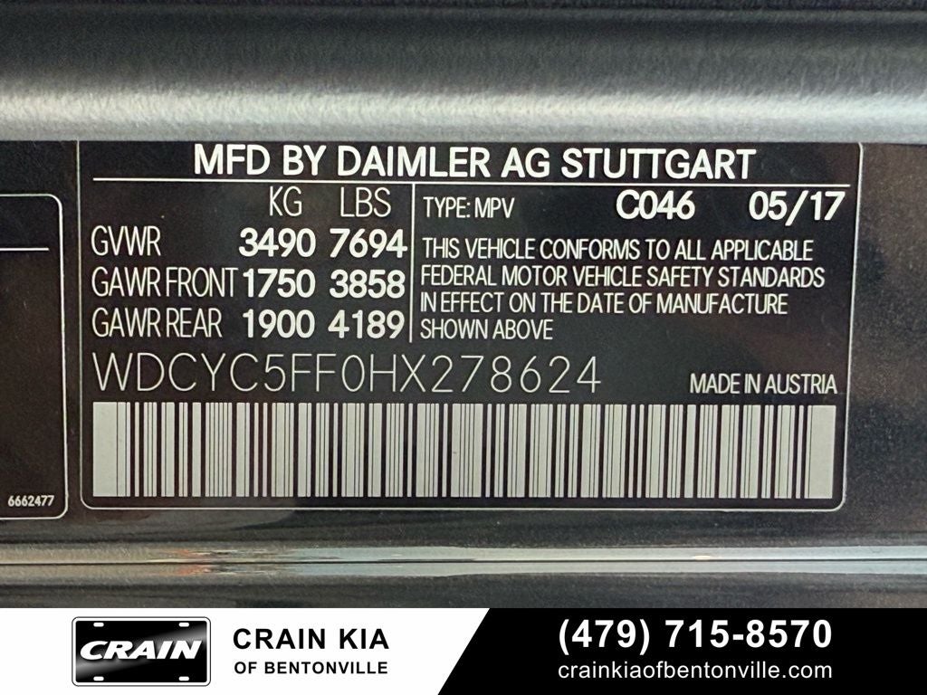 2017 Mercedes-Benz G-Class G 550 Squared 4MATIC®