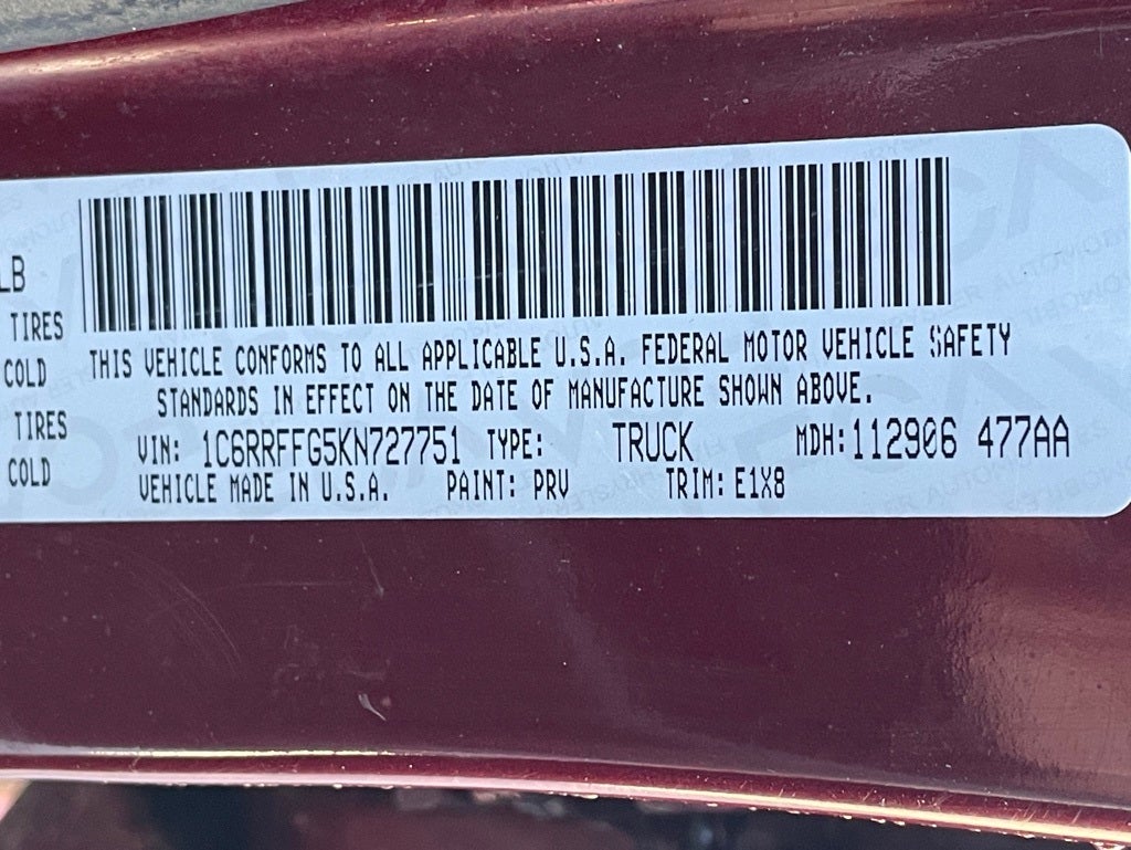 2019 RAM 1500 Big Horn/Lone Star 4X4 / CLEAN CARFAX