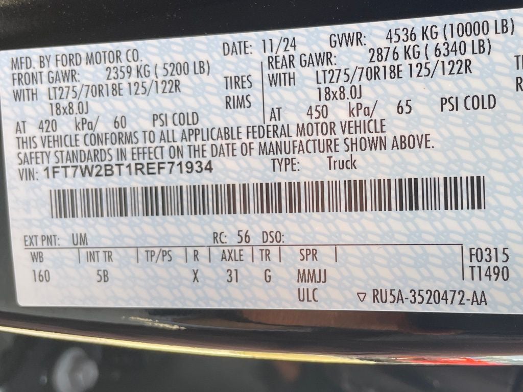 2024 Ford F-250SD Lariat 4X4 / HEATED SEATS / NAV