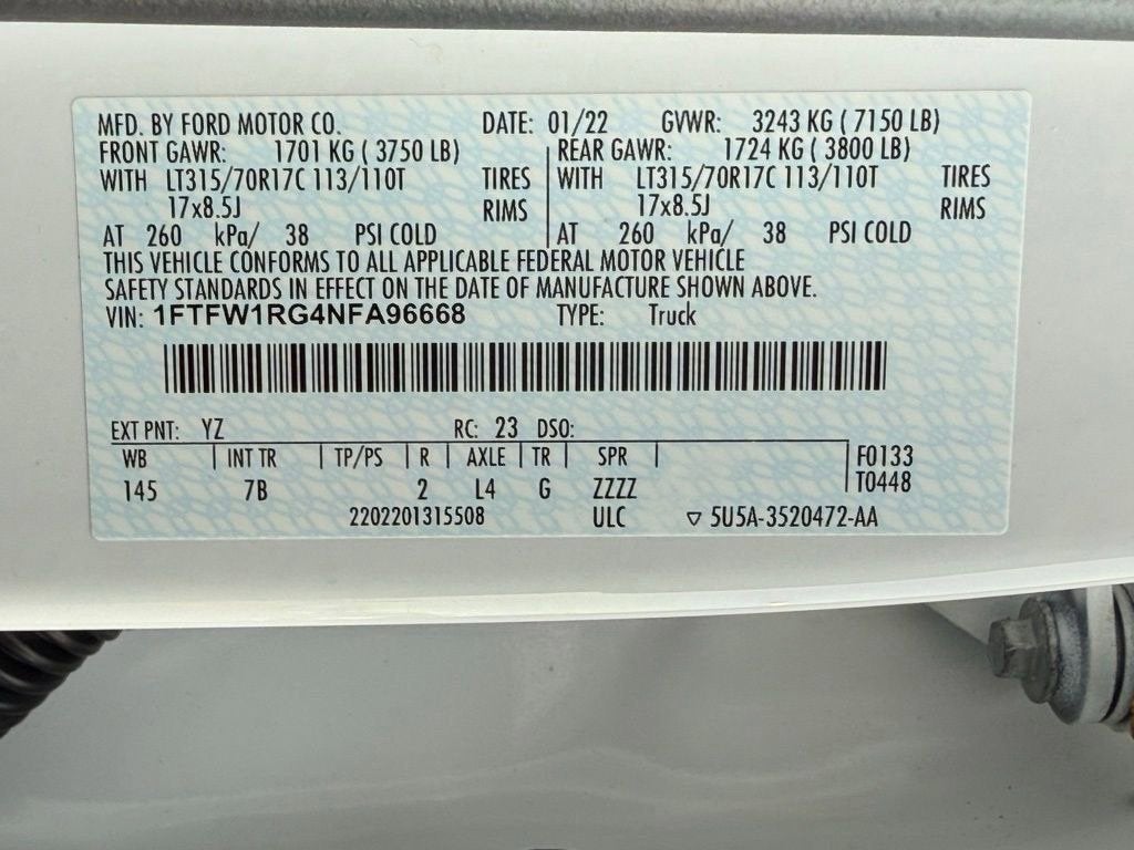 2022 Ford F-150 Raptor HEATED AND COOLED SEATS / 4X4 / NAV