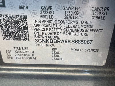 2019 Chevrolet Blazer Base 1LT / HEATED SEATS / POWER LIFT GATE