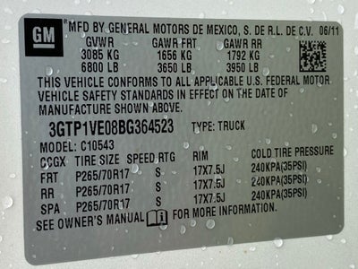 2011 GMC Sierra 1500 SLE