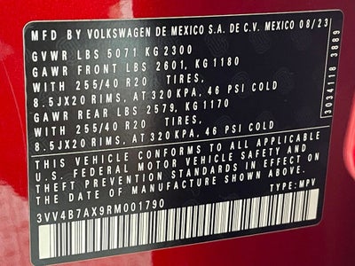 2024 Volkswagen Tiguan 2.0T SEL R-Line