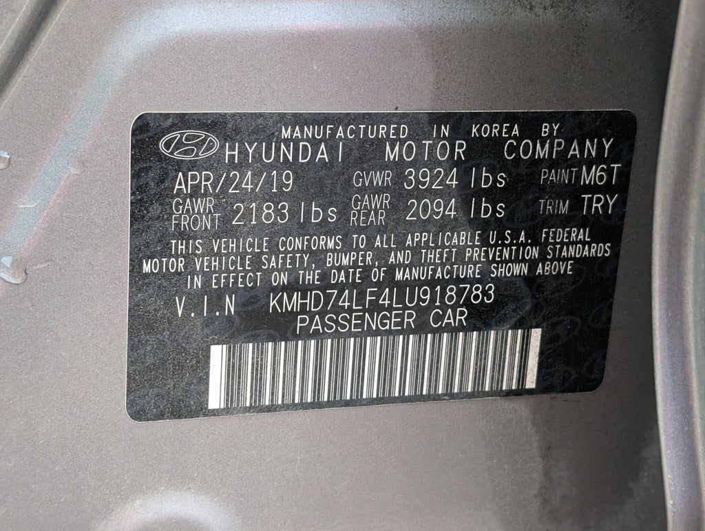 2020 Hyundai ELANTRA SE