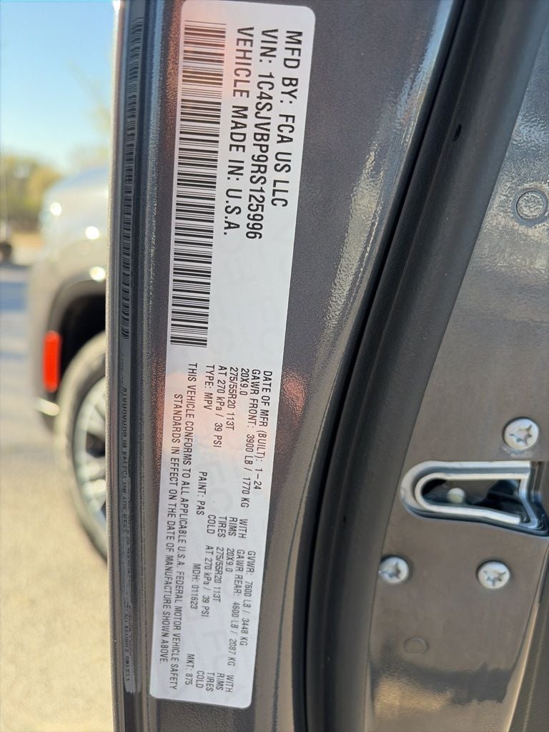 2024 Jeep Wagoneer Series II 4X4 NAPPA LEATHER, COOLED SEATS!