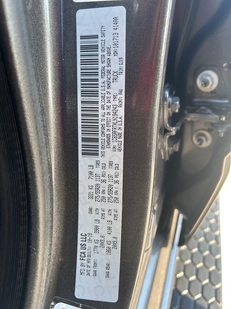 2020 RAM 1500 Laramie