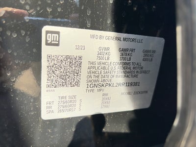 2024 Chevrolet Tahoe Z71 LUXURY PACKAGE, PANO ROOF, 2ND ROW BUCKETS