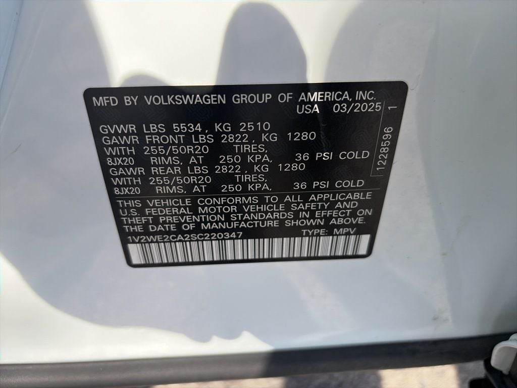 2025 Volkswagen Atlas Cross Sport 2.0T SE w/Technology CLEAN 1 OWNER CARAFX