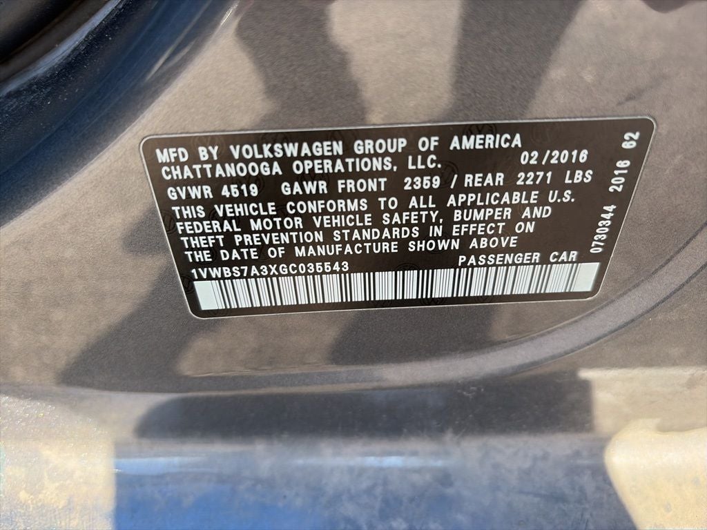 2016 Volkswagen Passat 1.8T SE