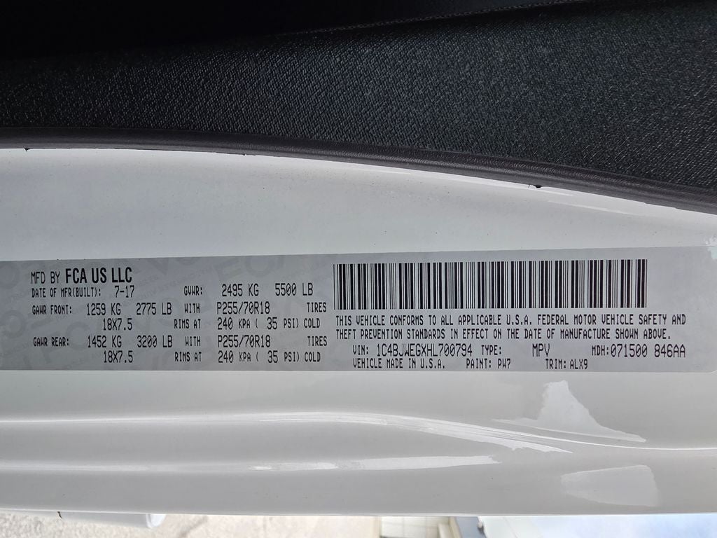 2017 Jeep Wrangler Unlimited Sahara