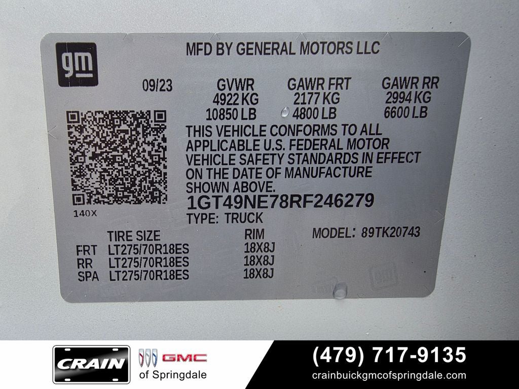 2024 GMC Sierra 2500HD SLT Leather Heated Ventellated Seats
