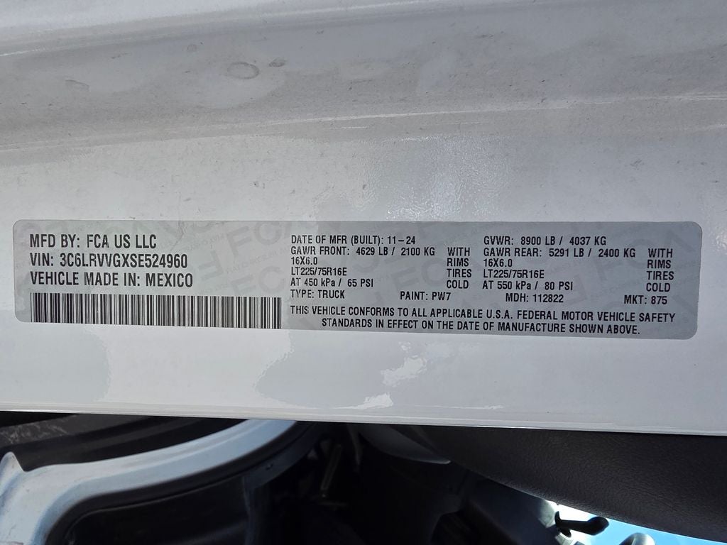 2025 RAM ProMaster 2500 Base 136 WB