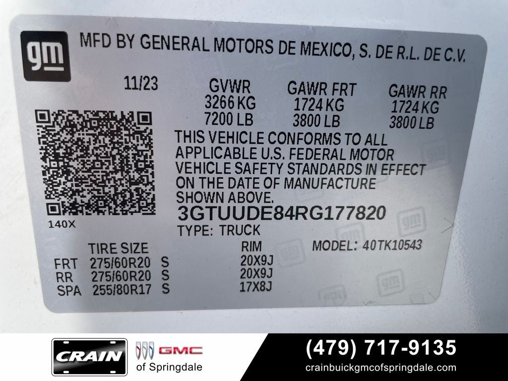 2024 GMC Sierra 1500 SLT Premium Plus Package