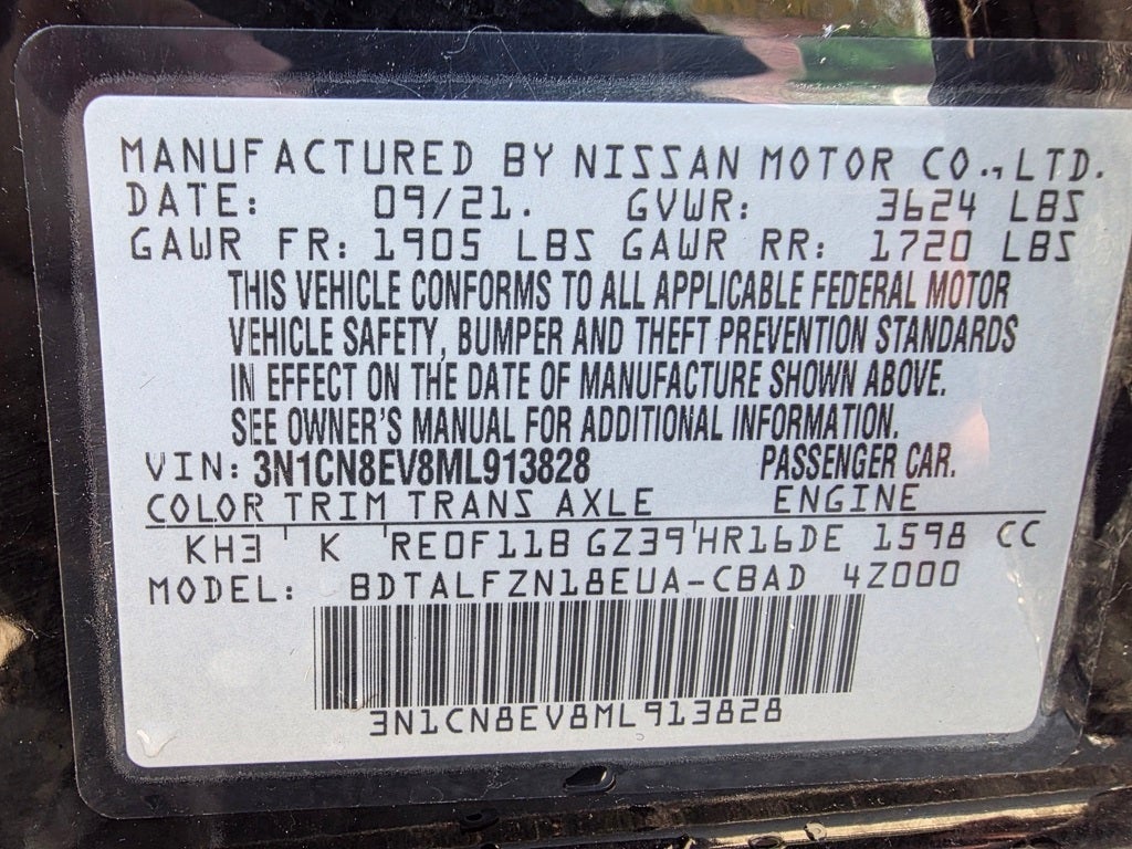 2021 Nissan Versa 1.6 SV