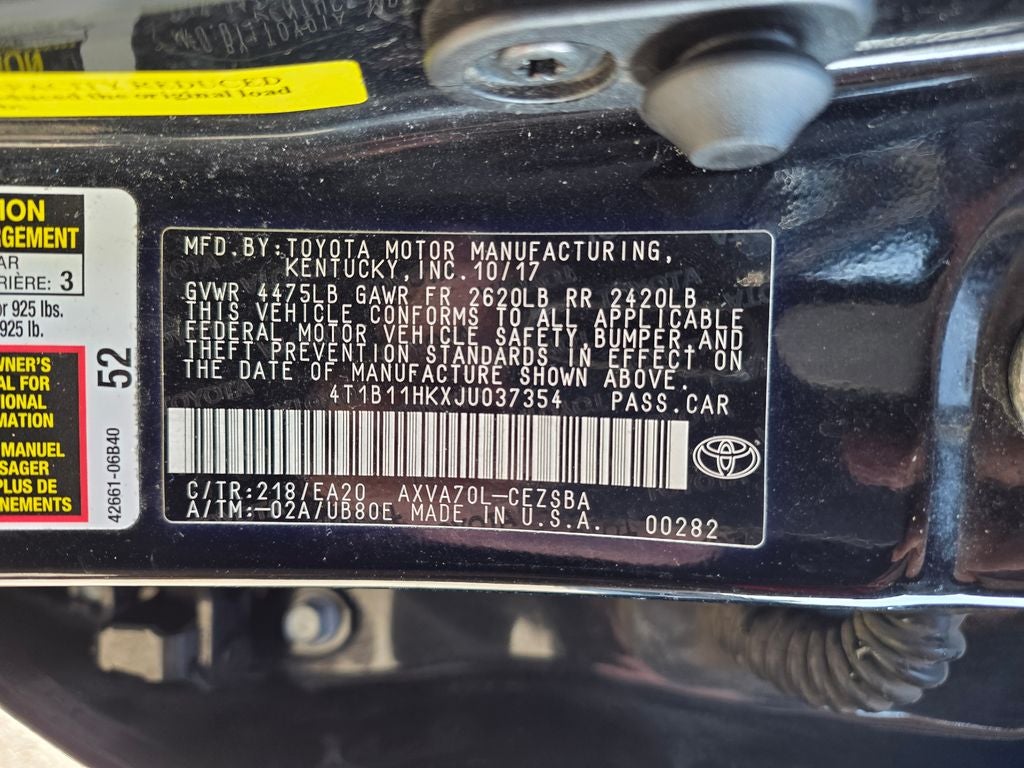 2018 Toyota Camry SE