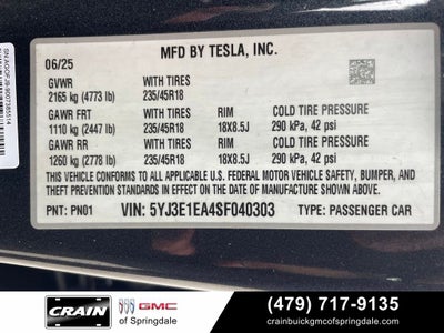 2025 Tesla Model 3 Long Range