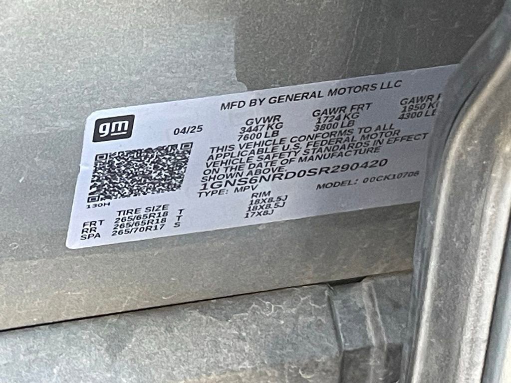 2025 Chevrolet Tahoe LT
