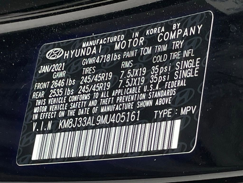 2021 Hyundai TUCSON Sport