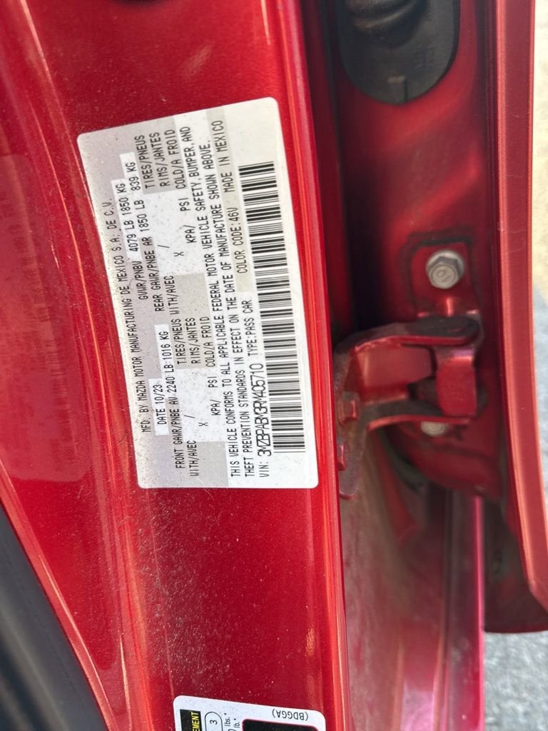 2024 Mazda Mazda3 Sedan 2.5 S Select Sport