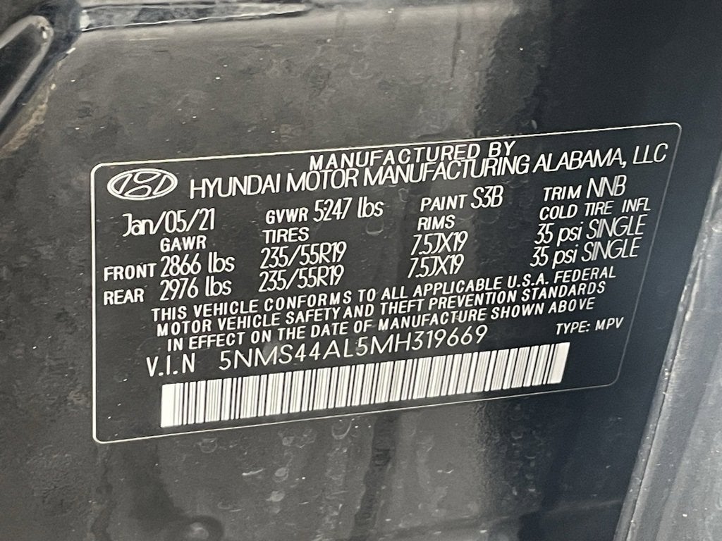 2021 Hyundai SANTA FE Limited