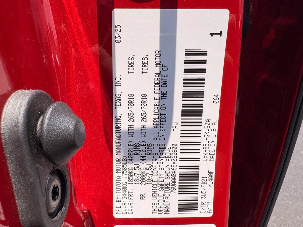 2025 Toyota Sequoia SR5