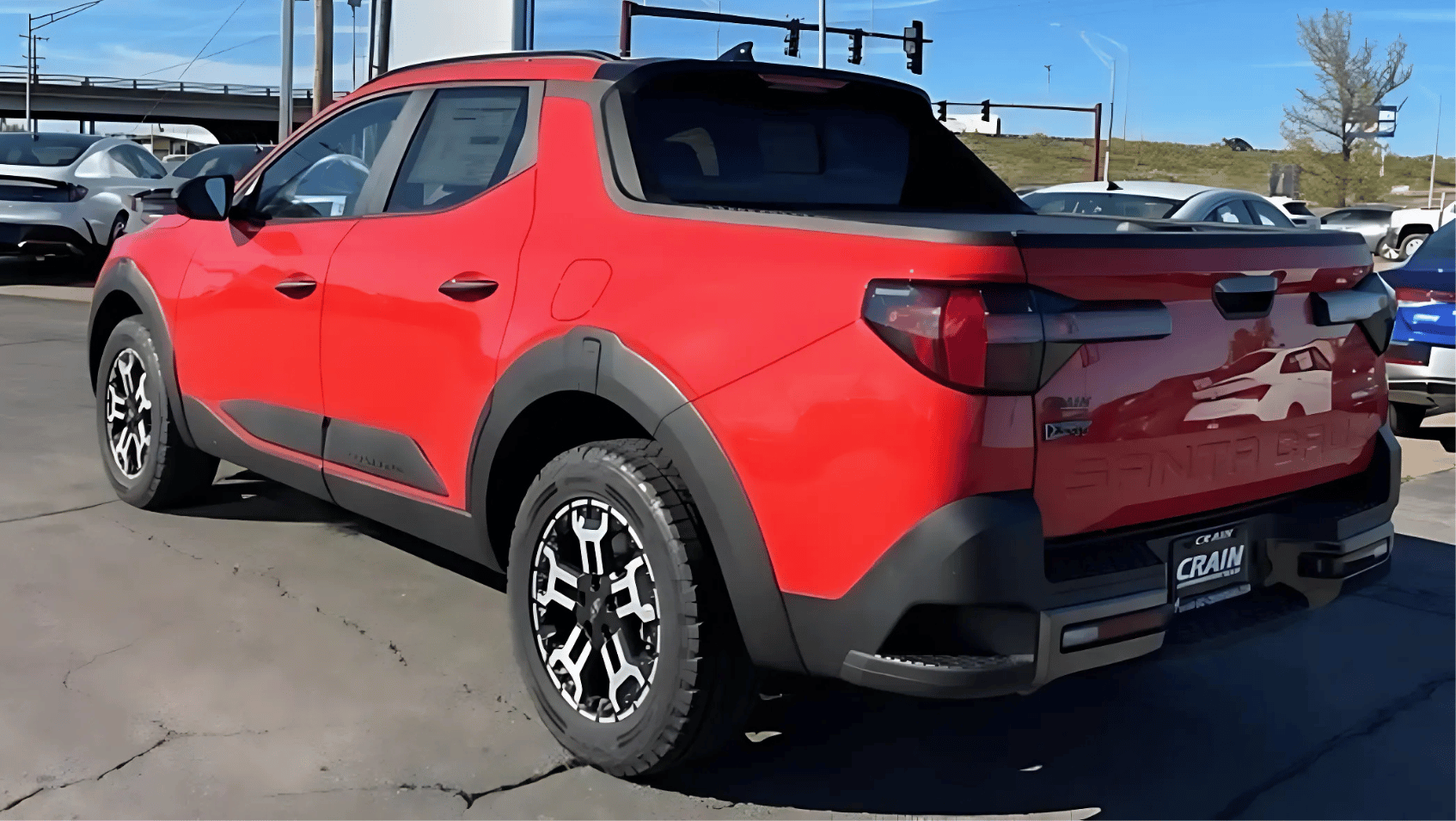 Rear View of the 2025 Hyundai Santa Cruz