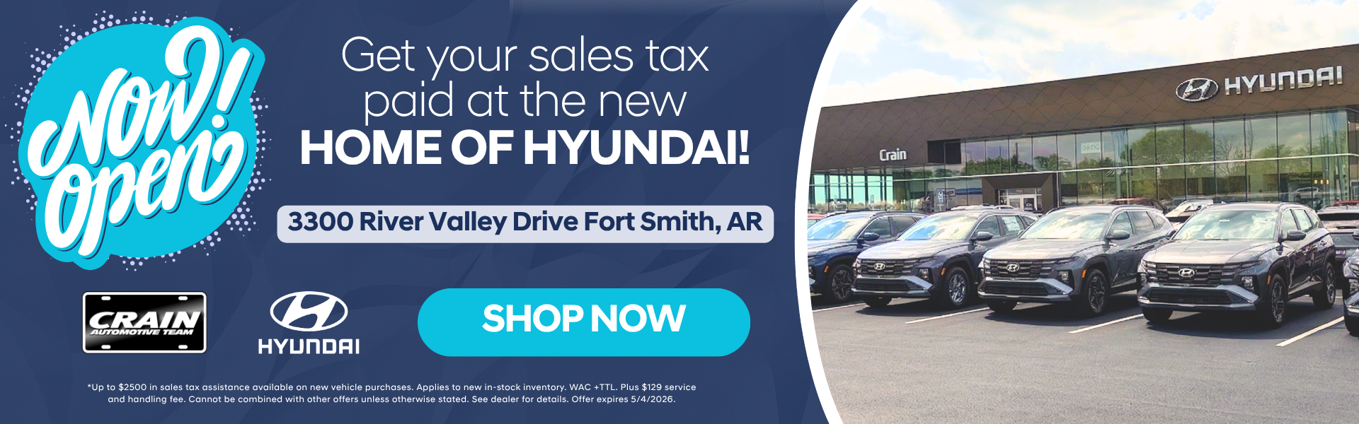 Browse New Hyundai Vehicles in Fort Smith, Arkansas.