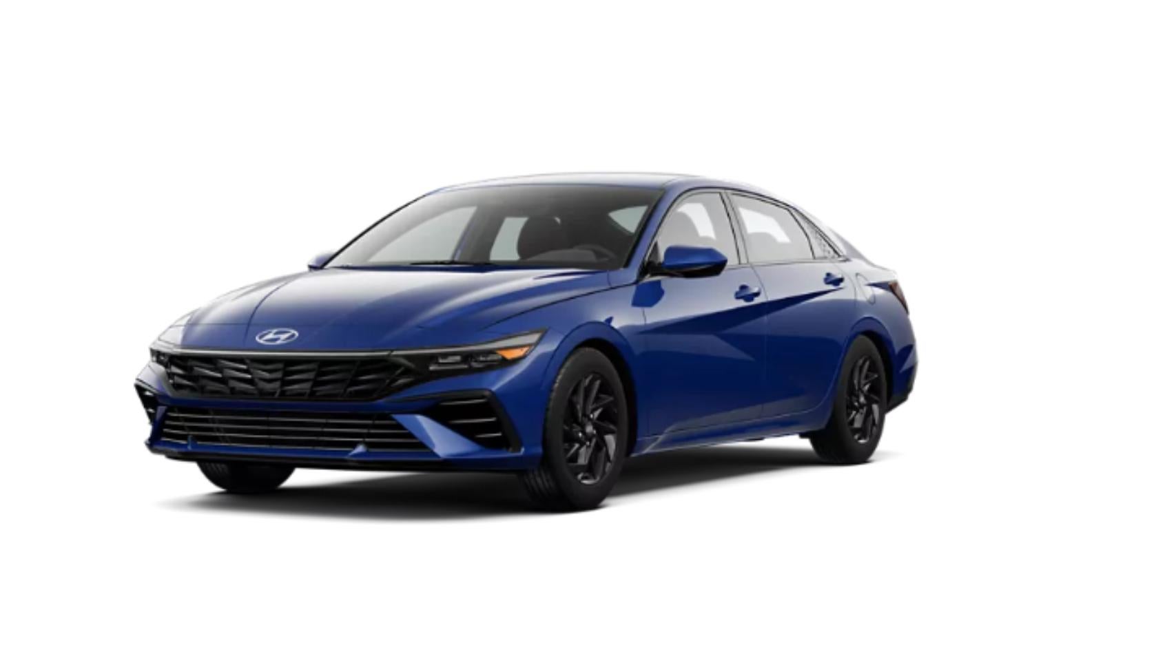 2026 Hyundai Elantra Hybrid Intense Blue at Crain Hyundai Fort Smith